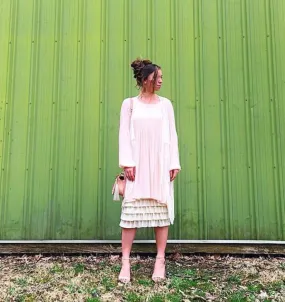Marlene Ruffle Skirt/Slip Extender- Cream