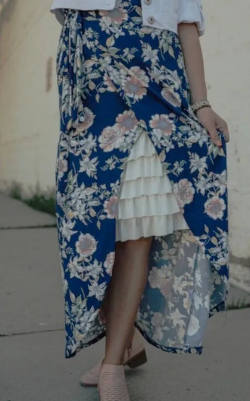 Marlene Ruffle Skirt/Slip Extender- Cream