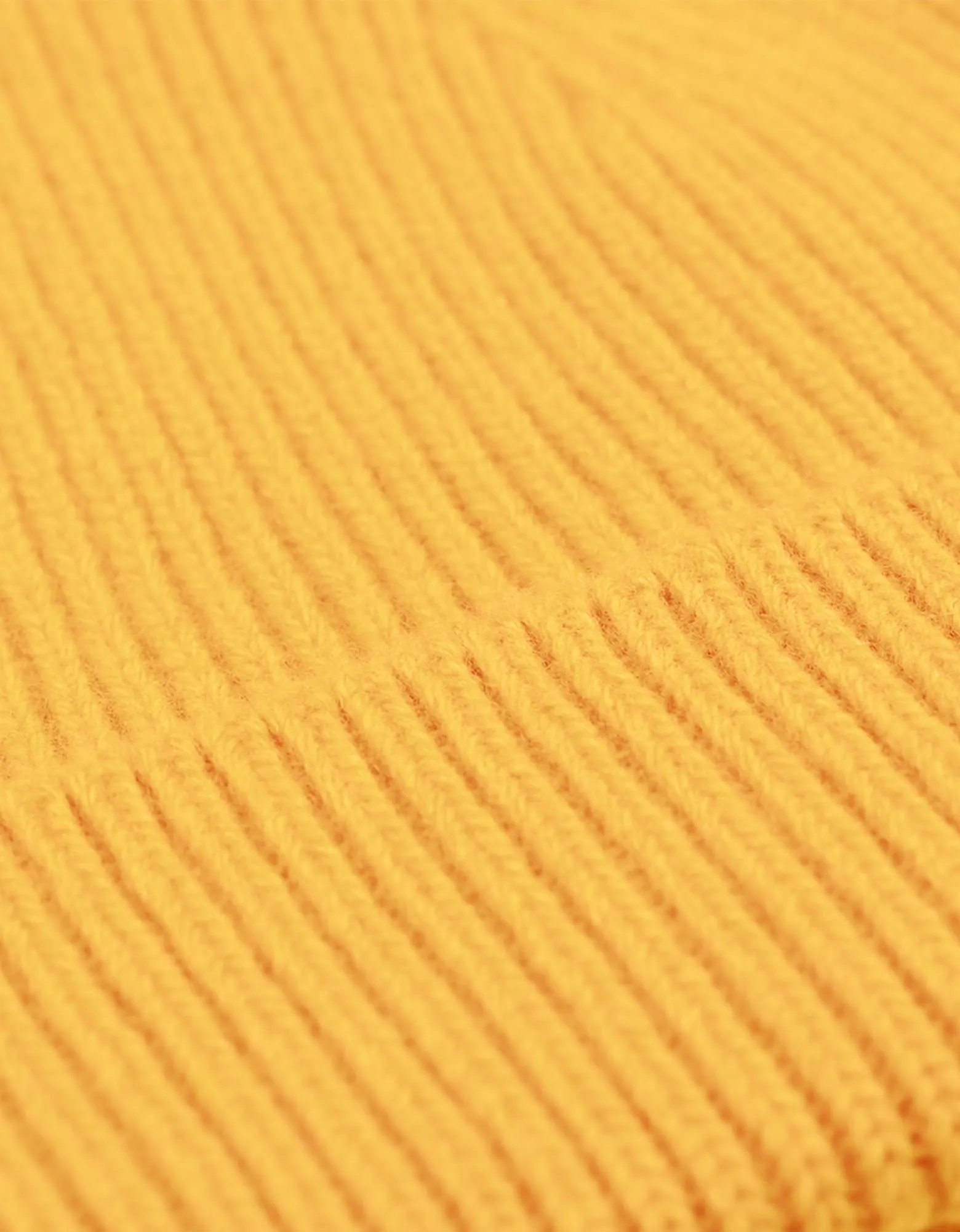Merino Wool Beanie - Lemon Yellow