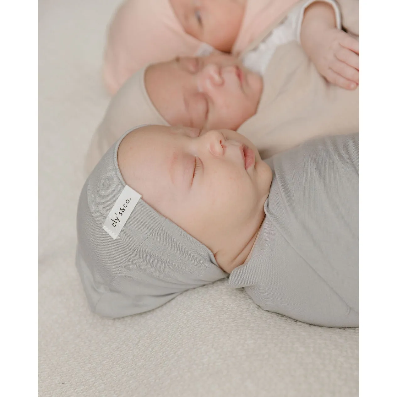 Modal Swaddle & Beanie Set in Gift Box - Dusty Blue