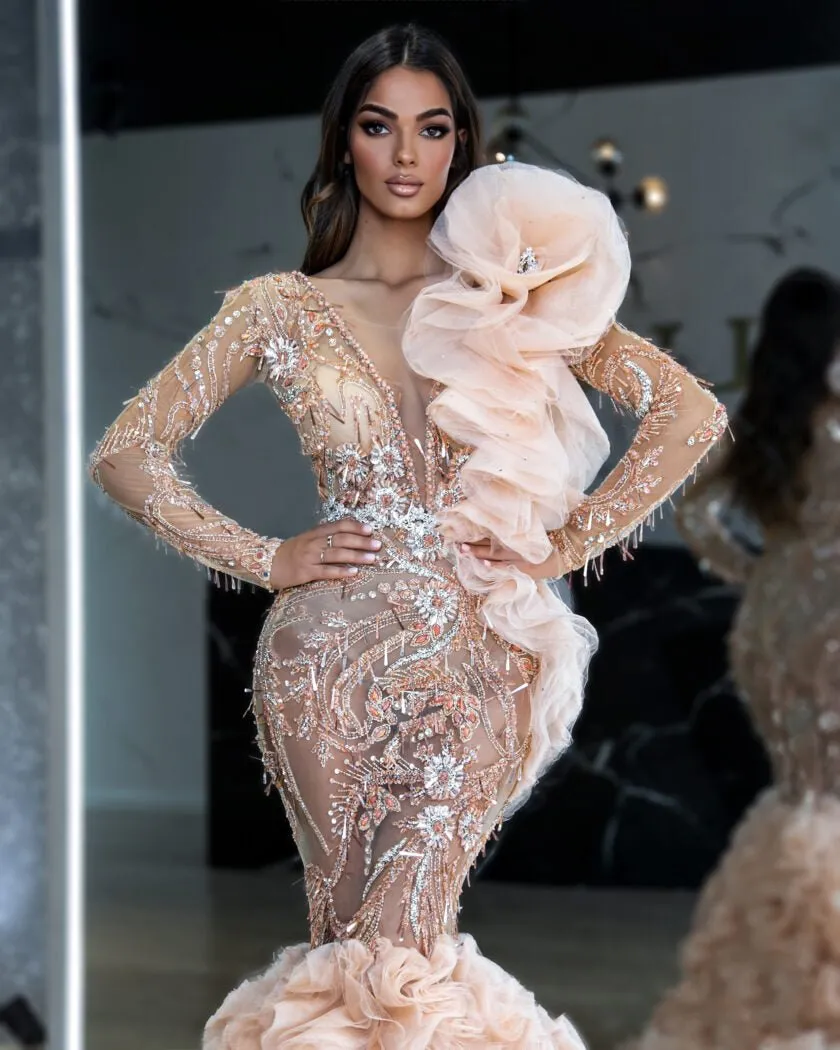 Muzè  Elegant Stone-Encrusted Tulle Ballgown