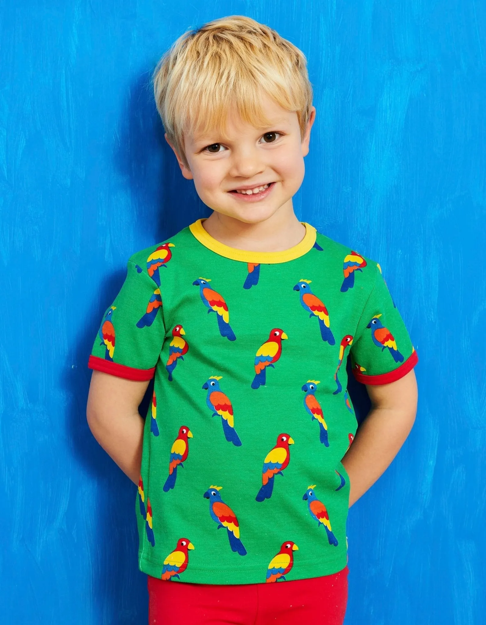 Organic Parrot Print T-Shirt