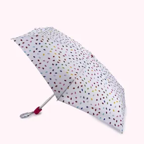 PALE GREY CONFETTI PRINT UMBRELLA