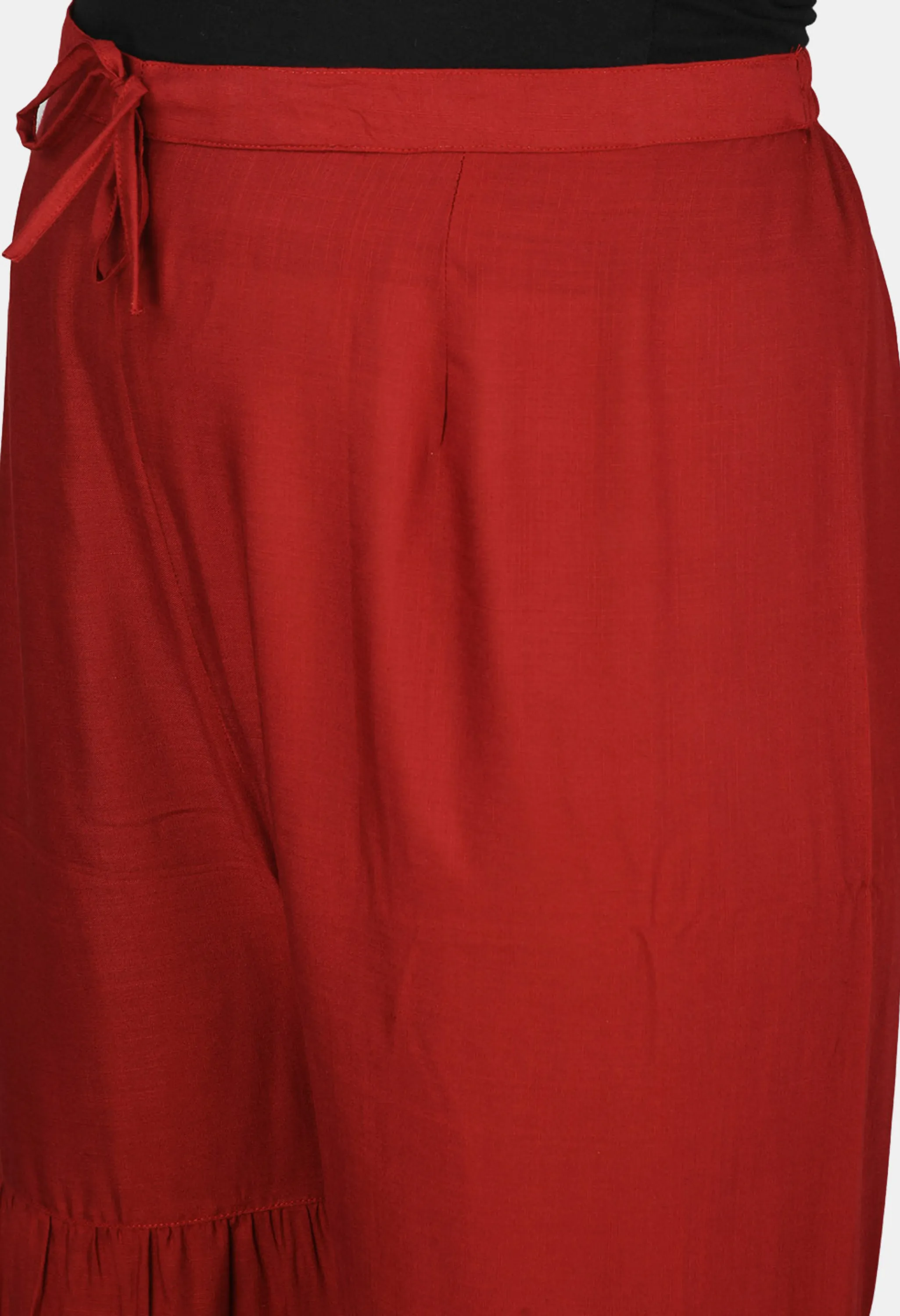Plus Size Classic Maroon Designer Sharara Set