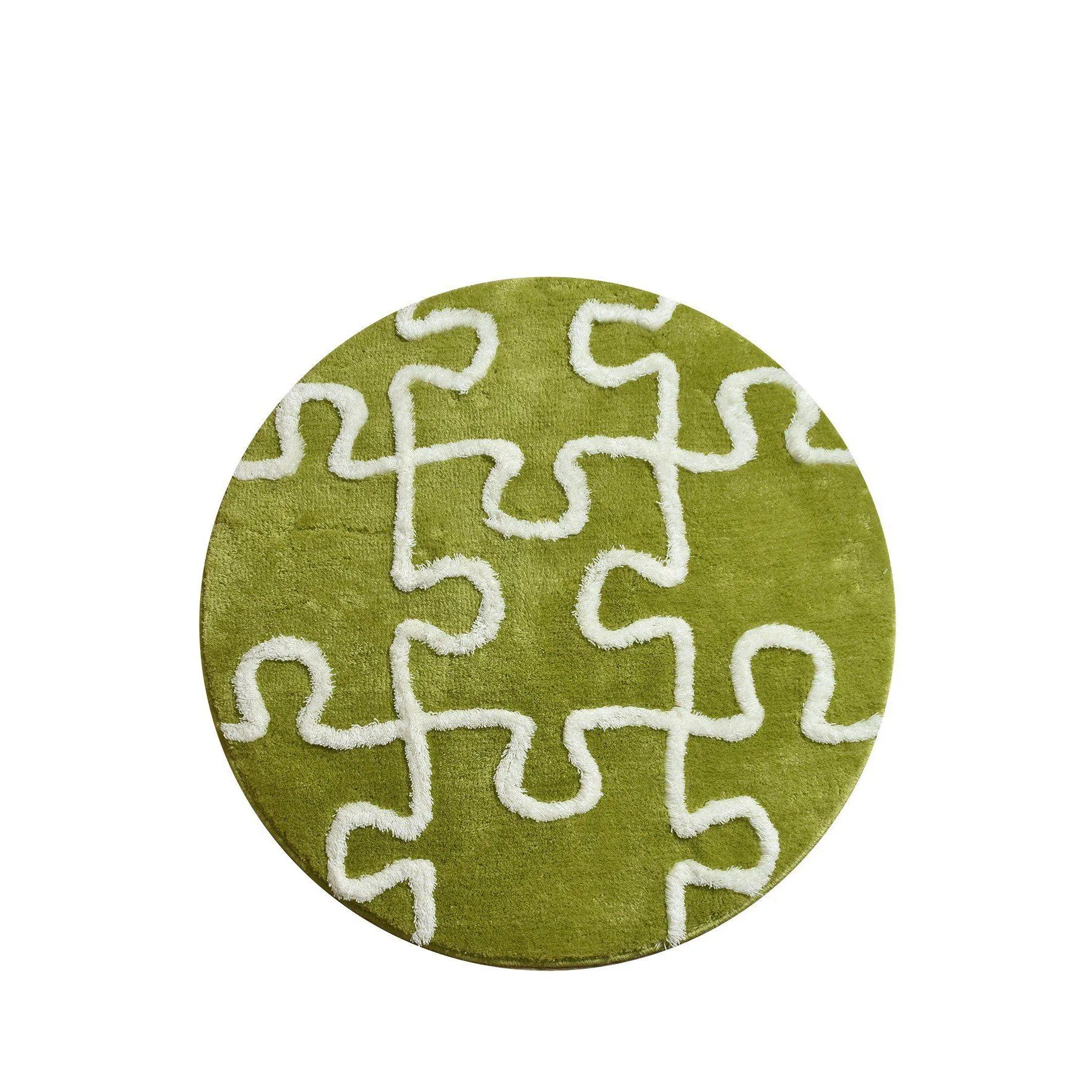 Puzzle - Green (90)  Bath Mat