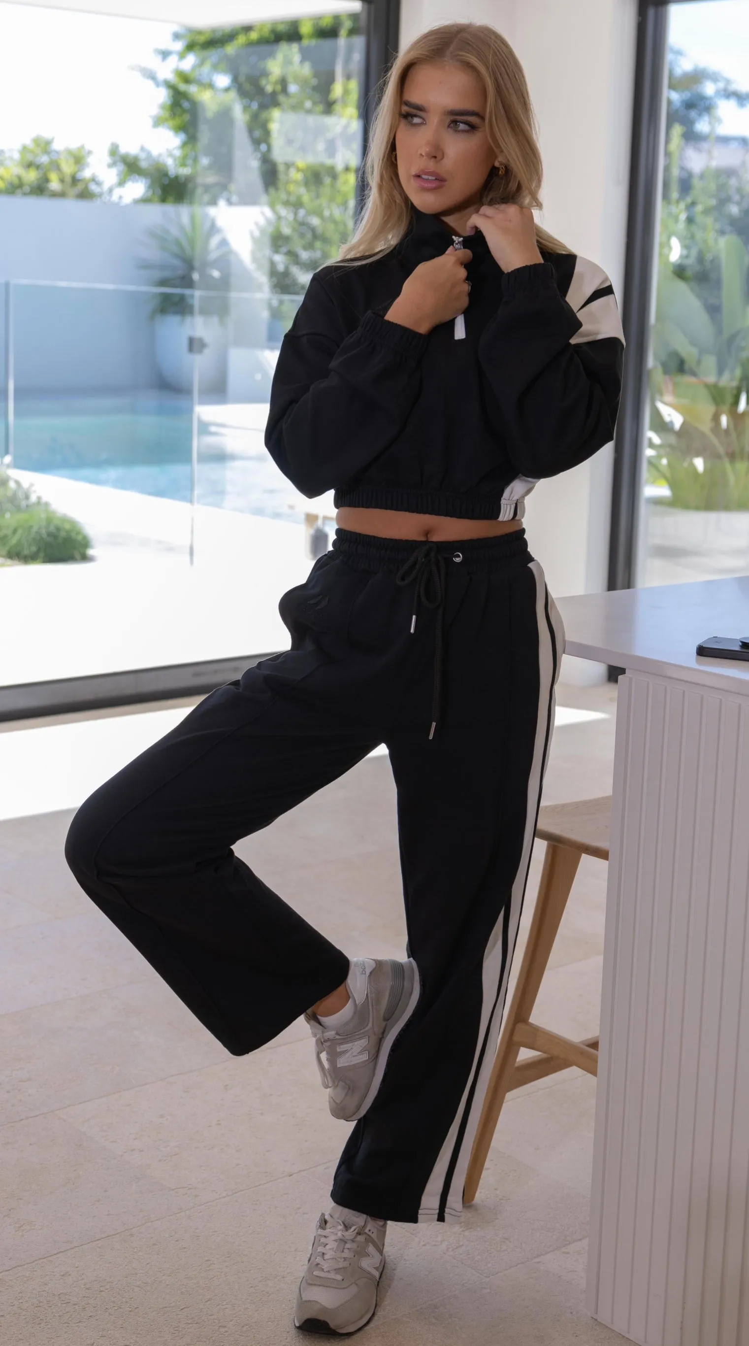 Racer Track Pants Black