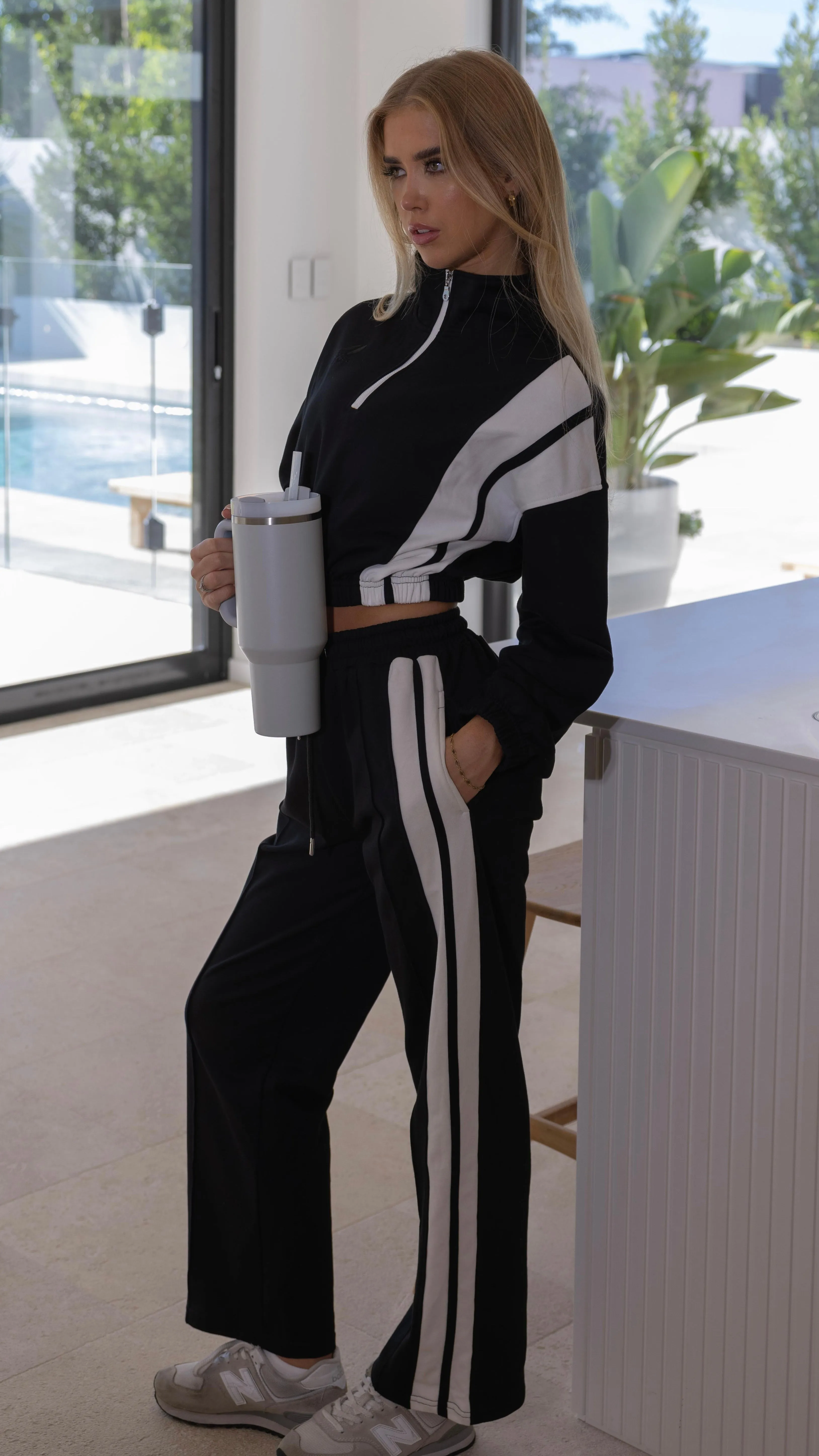 Racer Track Pants Black