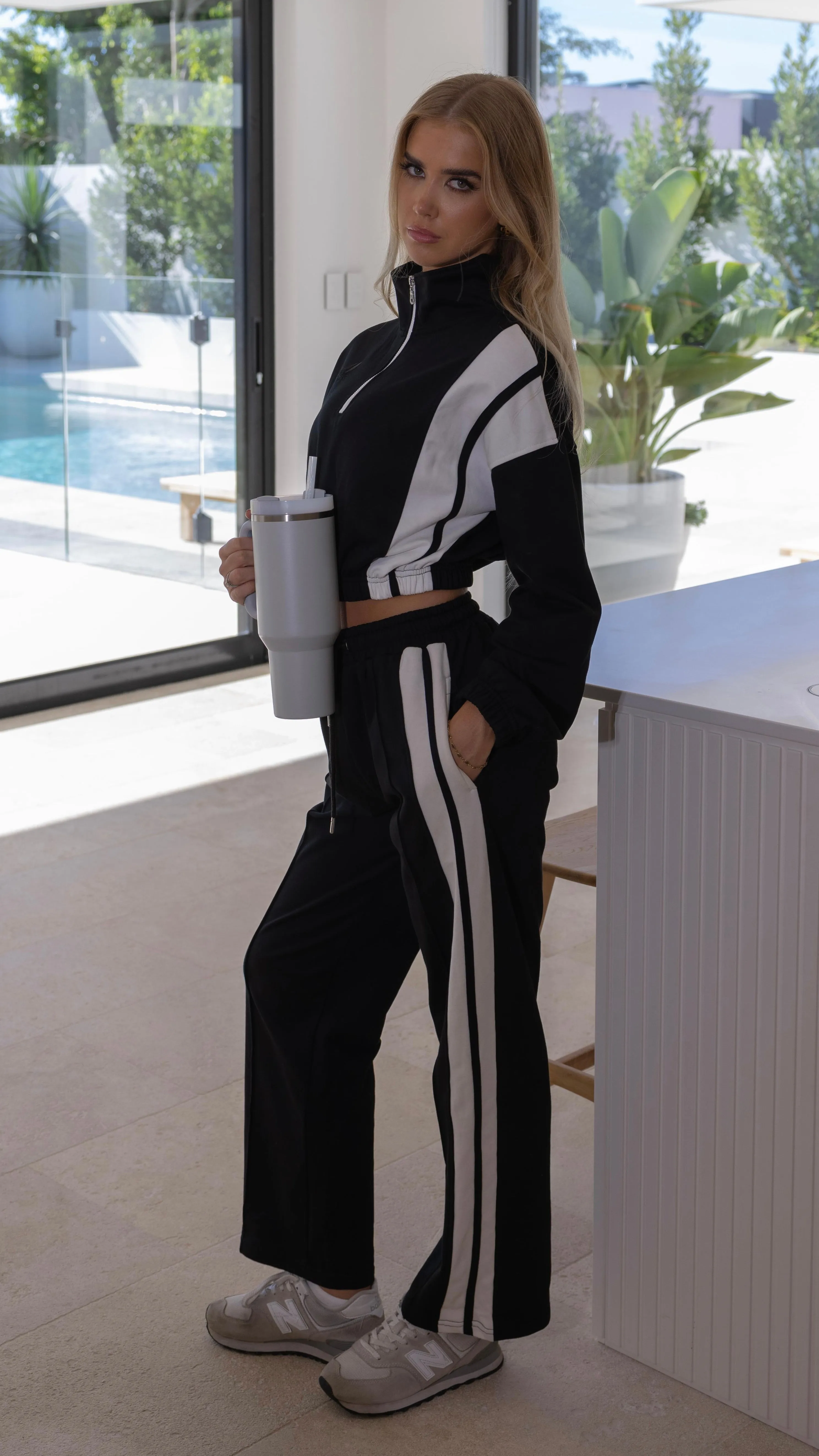 Racer Track Pants Black