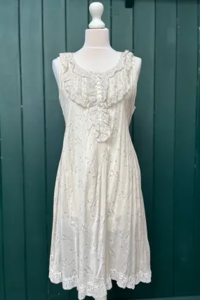 Re-Wear By Ti-Mo Lace Trim Sundress with Cream Slip