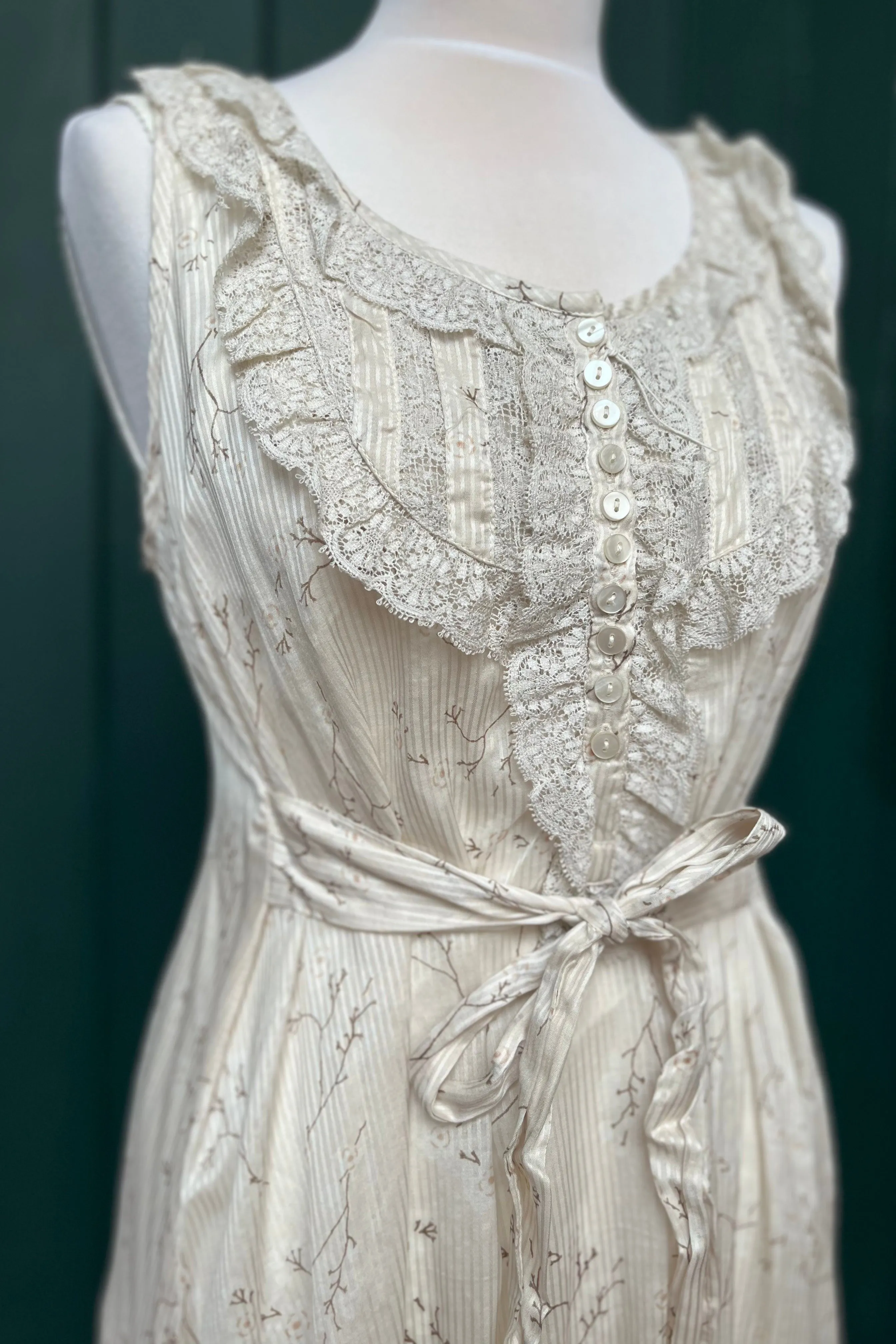 Re-Wear By Ti-Mo Lace Trim Sundress with Cream Slip