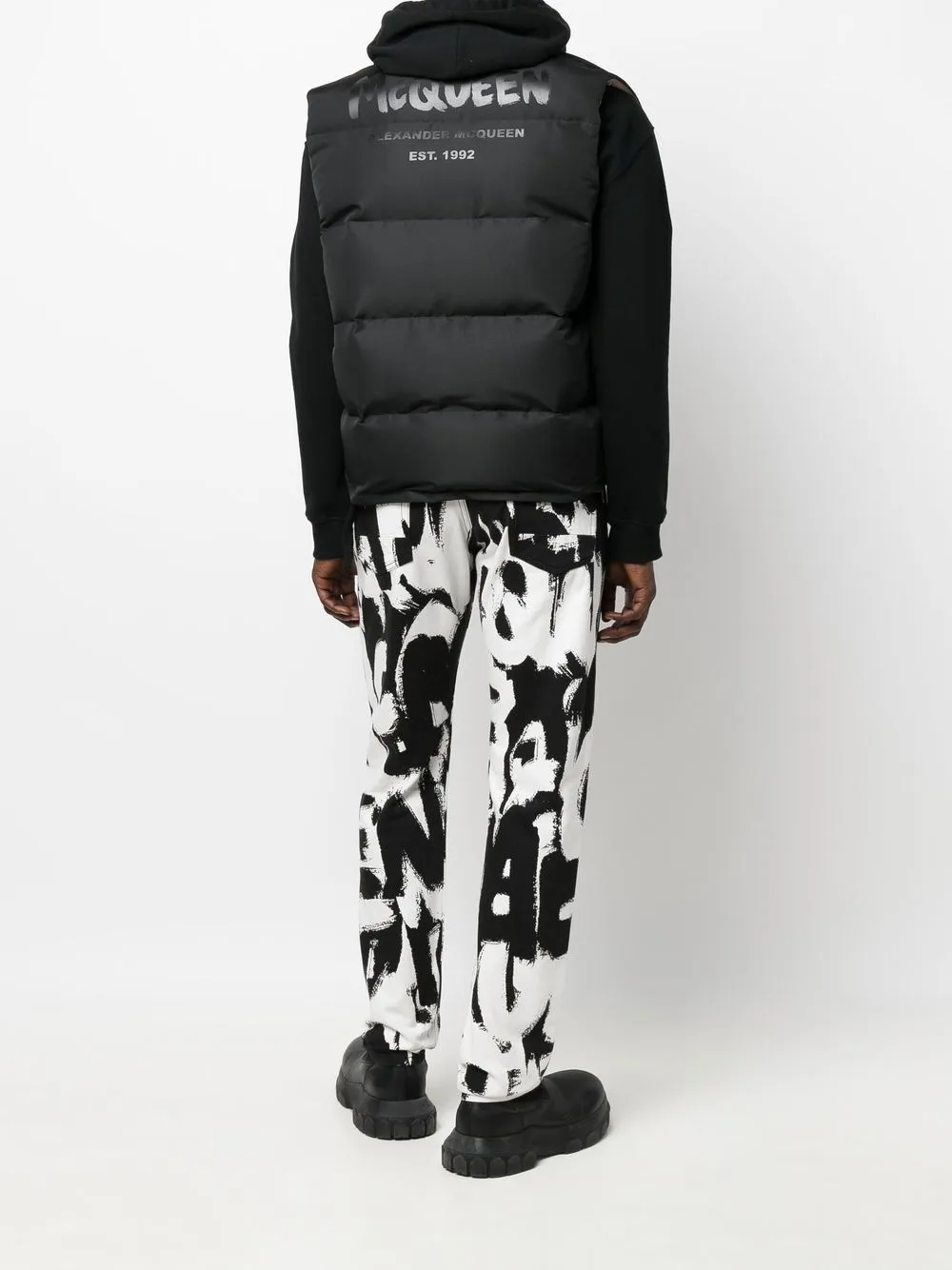 Rear Logo-Print Padded Gilet