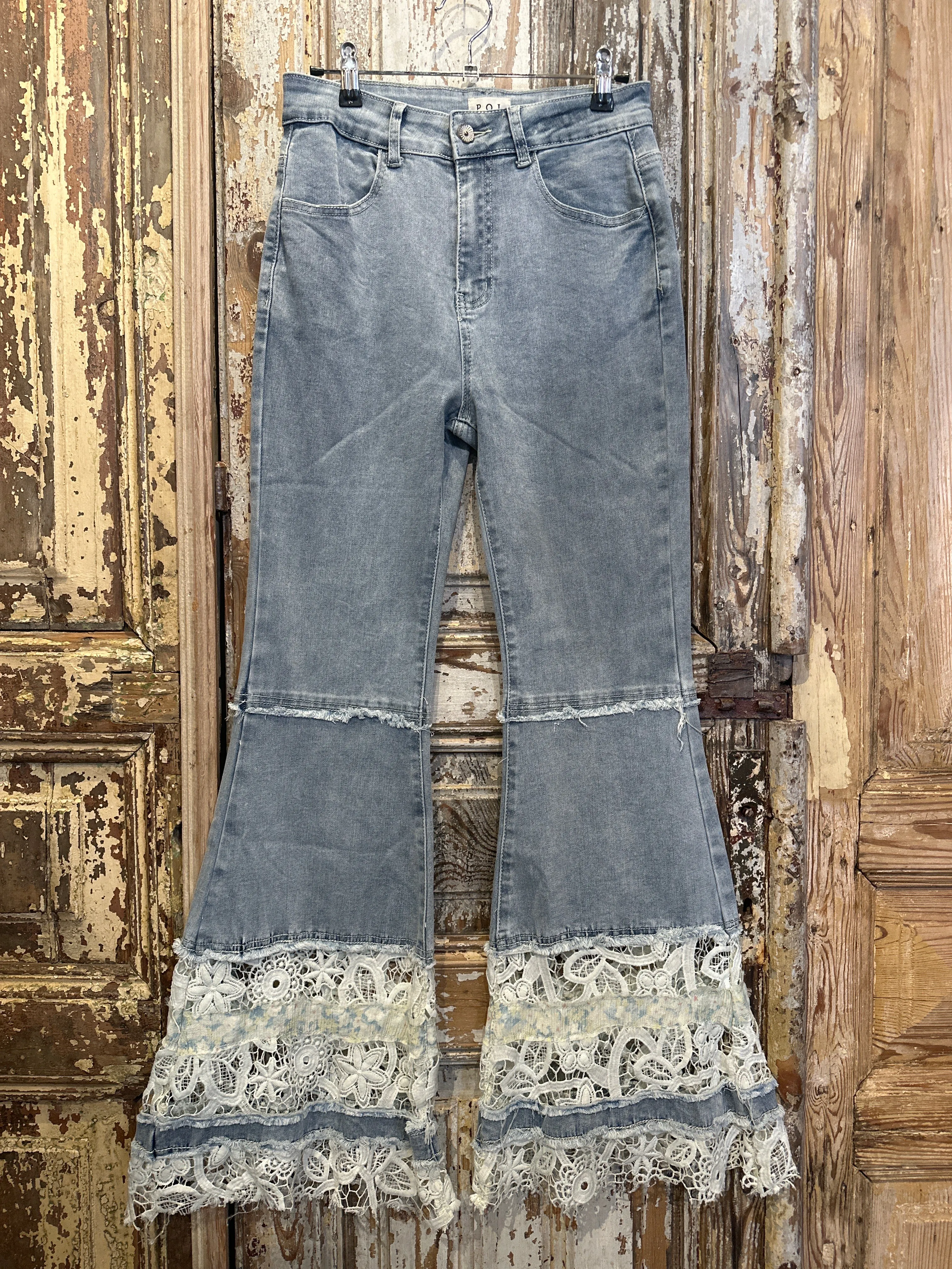 See Thru Lace Flares