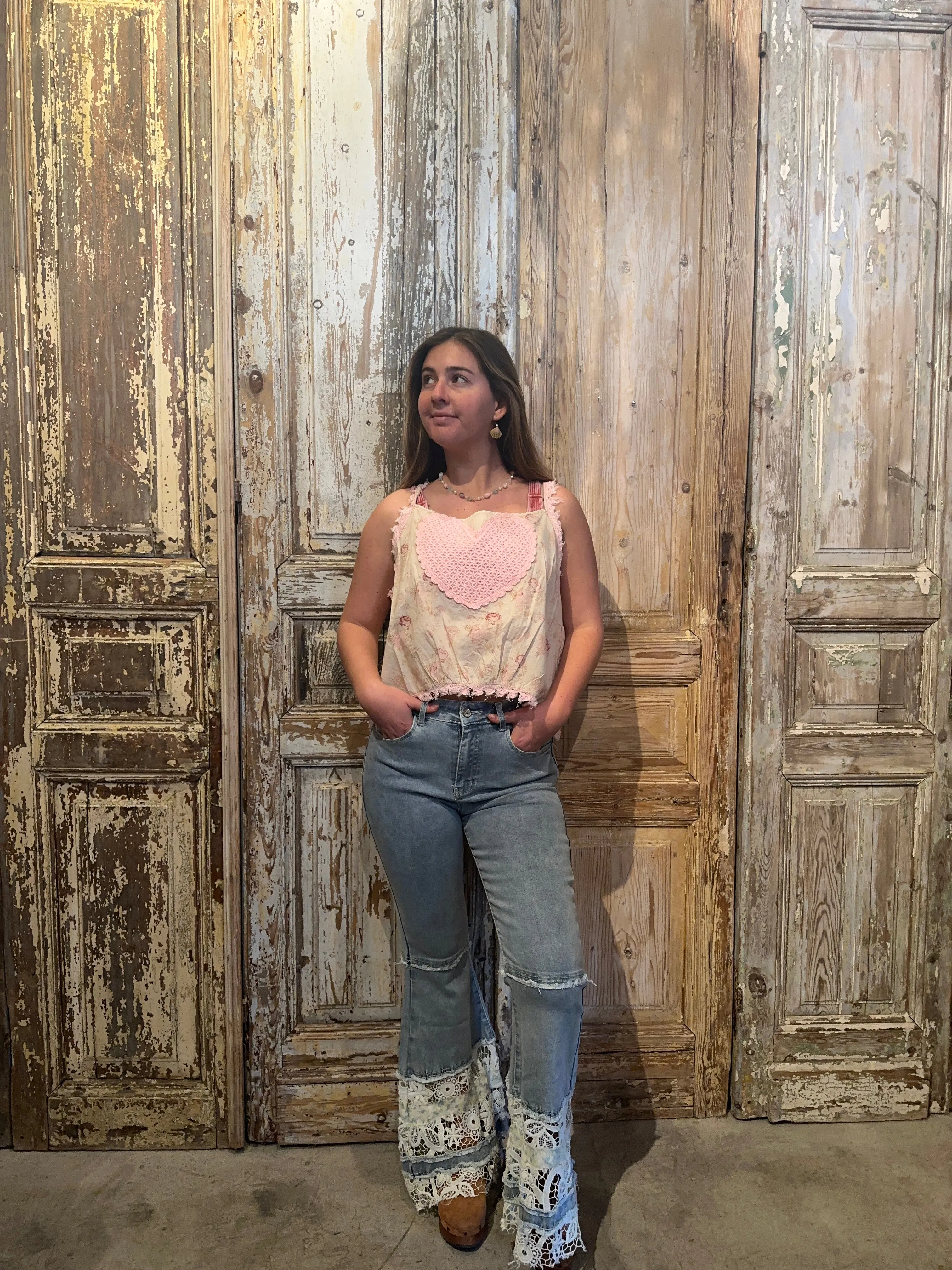 See Thru Lace Flares