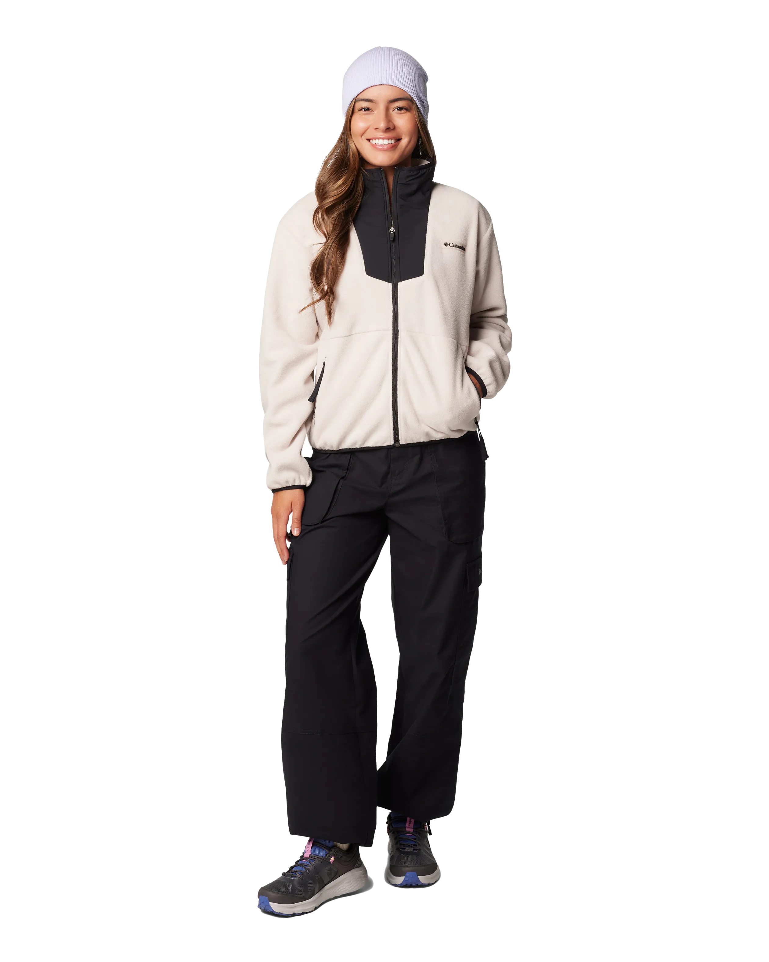 Sequoia Grove Zip Fleece Jacket in Dark Stone & Black