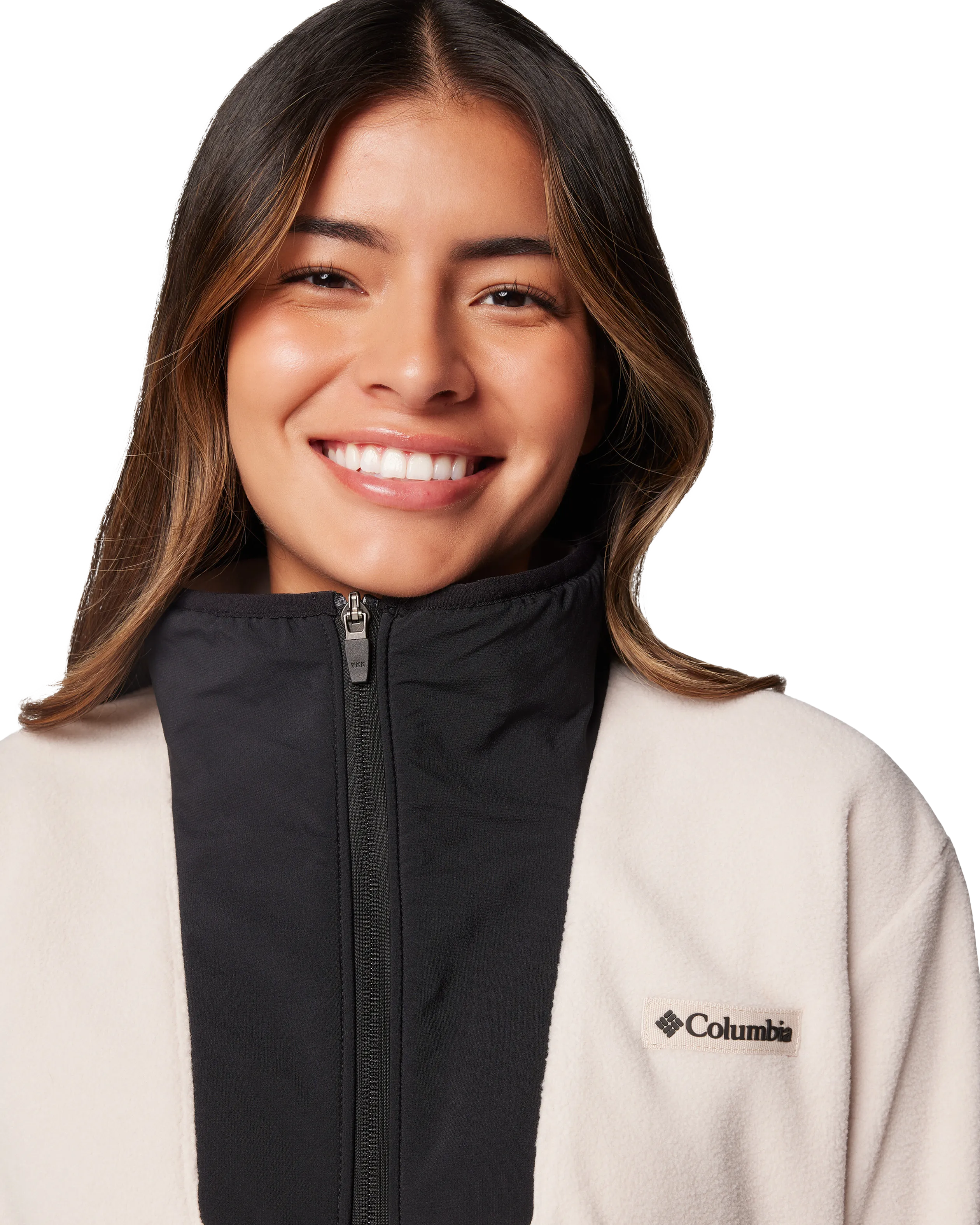 Sequoia Grove Zip Fleece Jacket in Dark Stone & Black