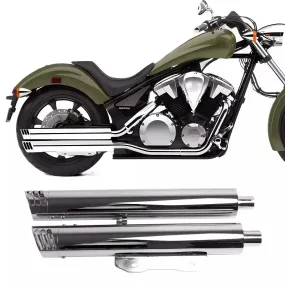 Sharkroad 3.0'' Slip on Mufflers for Honda Sabre, Stateline, Interstate & Honda Fury Exhaust 2010-2024