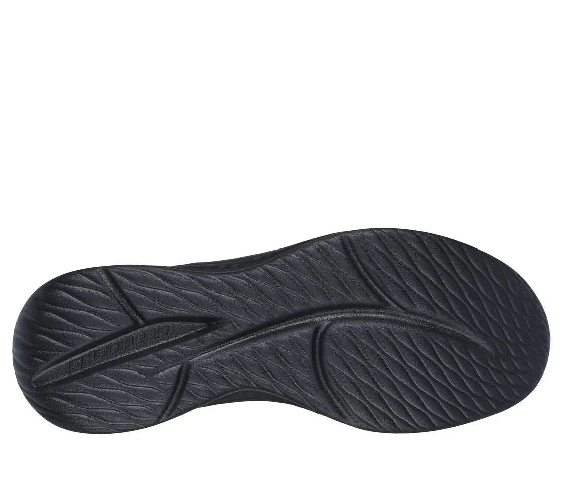Skechers - Mens black hands free slip in shoe - Zachary