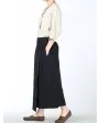 Slit Flared Skirt Pants