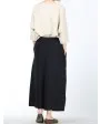 Slit Flared Skirt Pants