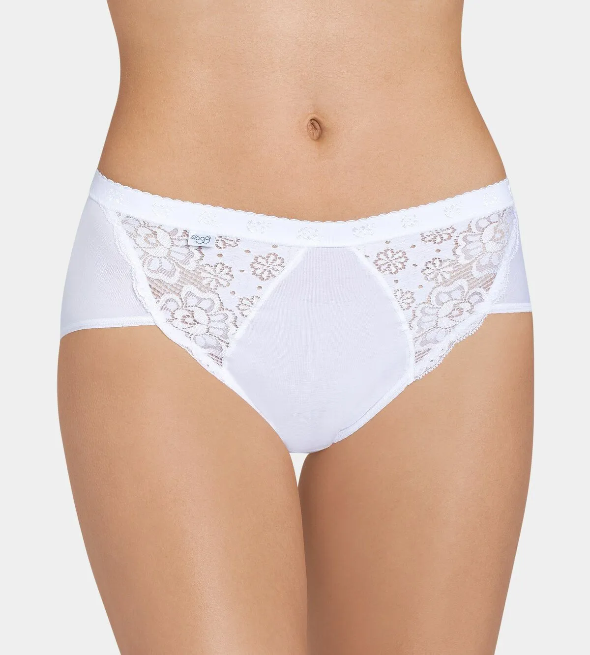 sloggi Chic Midi 2P WHITE