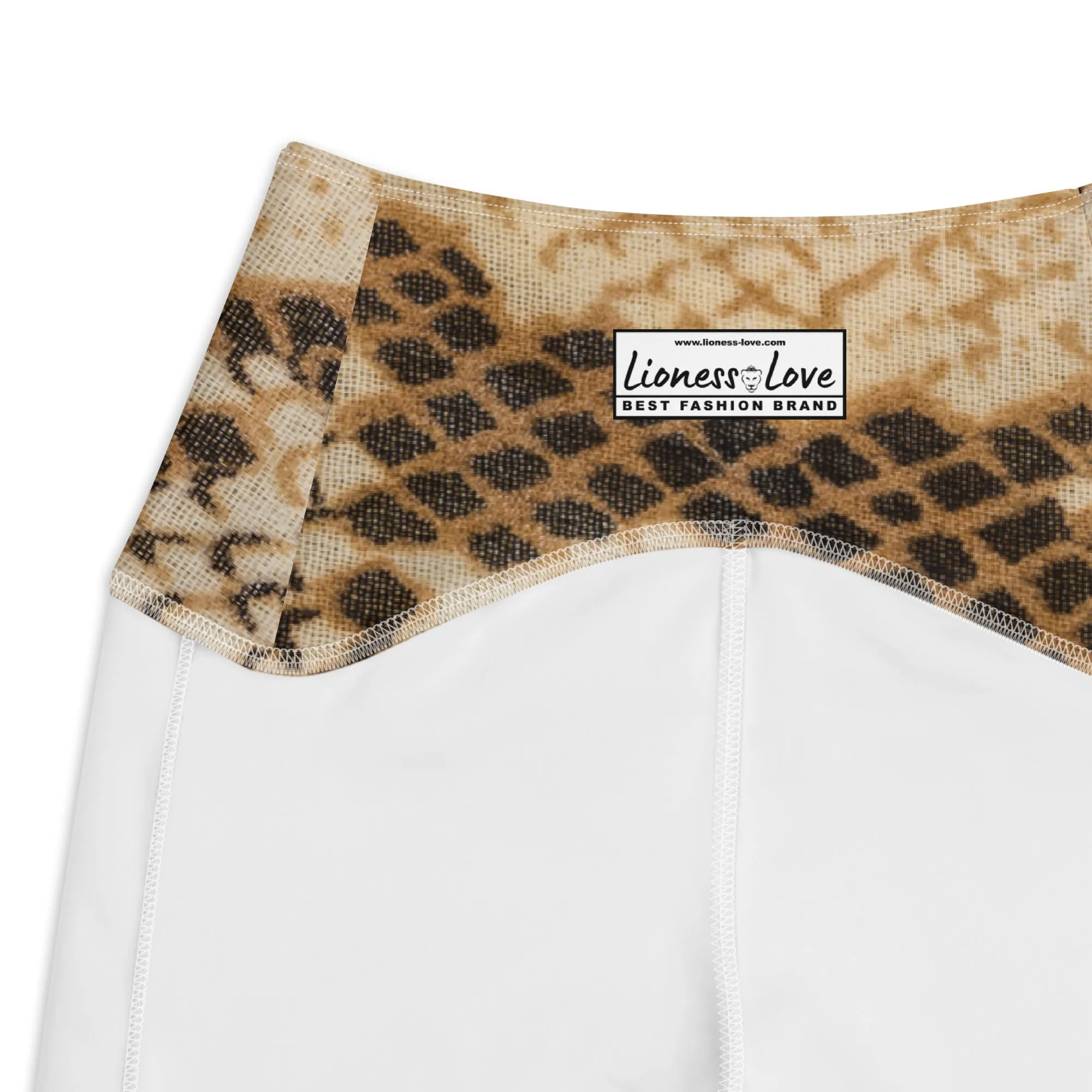 Snakeskin Pattern Women's Leggings, lioness-love