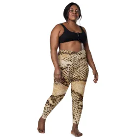 Snakeskin Pattern Women's Leggings, lioness-love