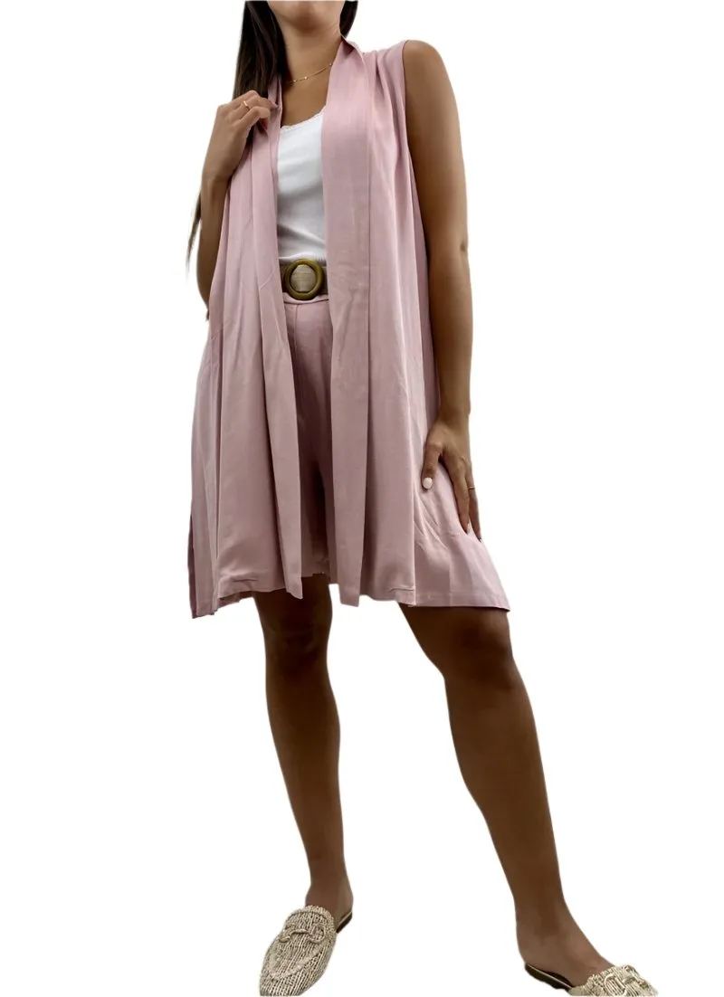 Soft And Flowy Long Gilet One Size Made In Italy