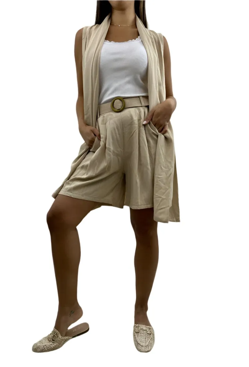 Soft And Flowy Long Gilet One Size Made In Italy