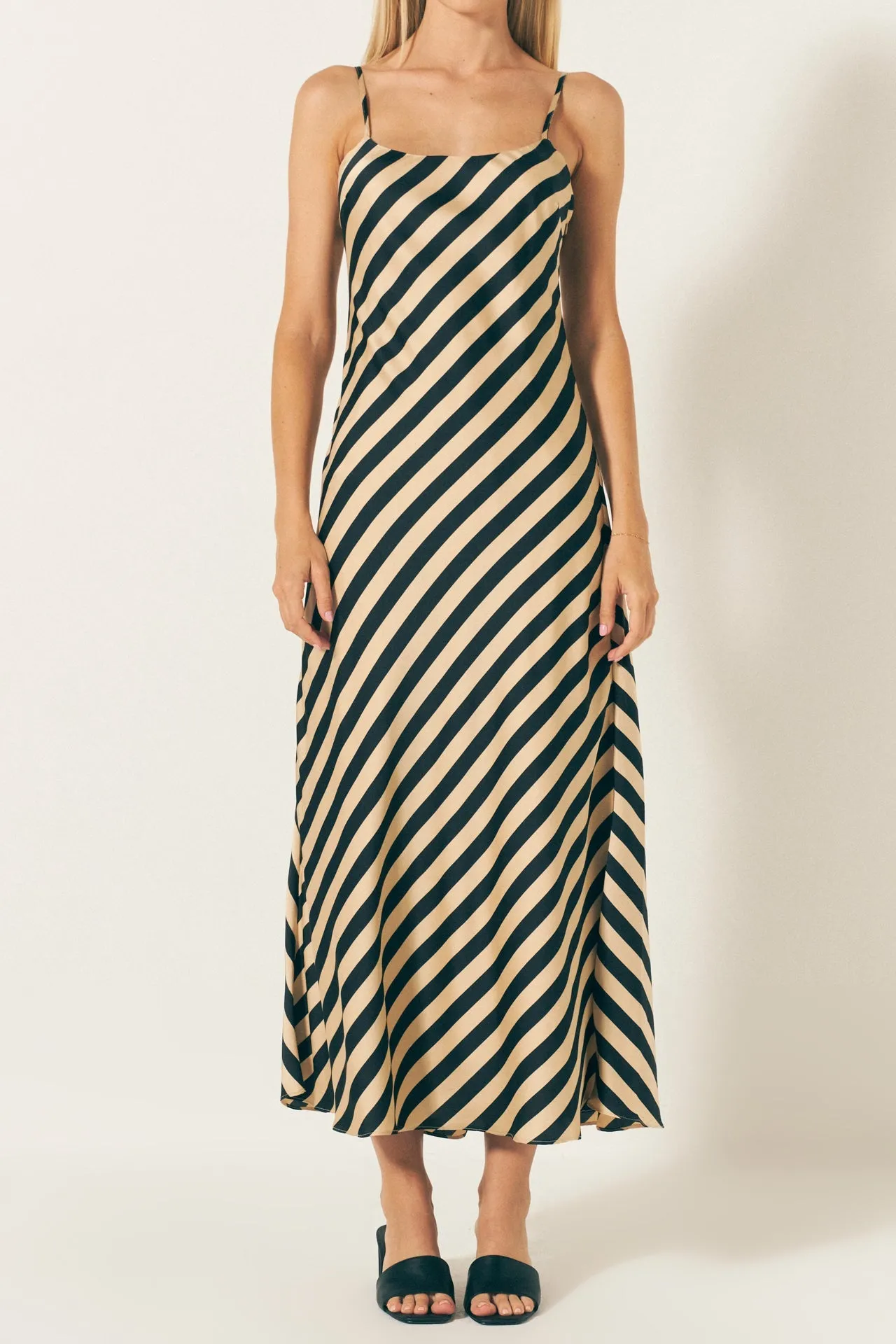 Striped Maxi Slip Dress