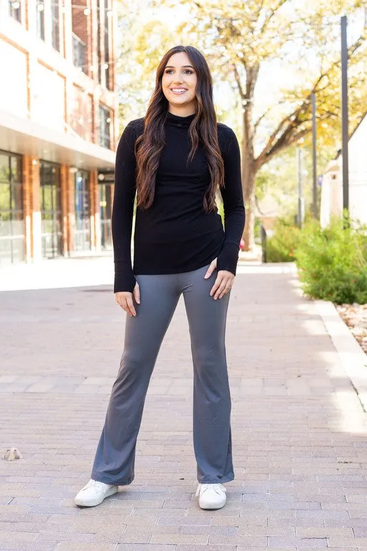 The Cassie Charcoal Bootcut Leggings Round 2
