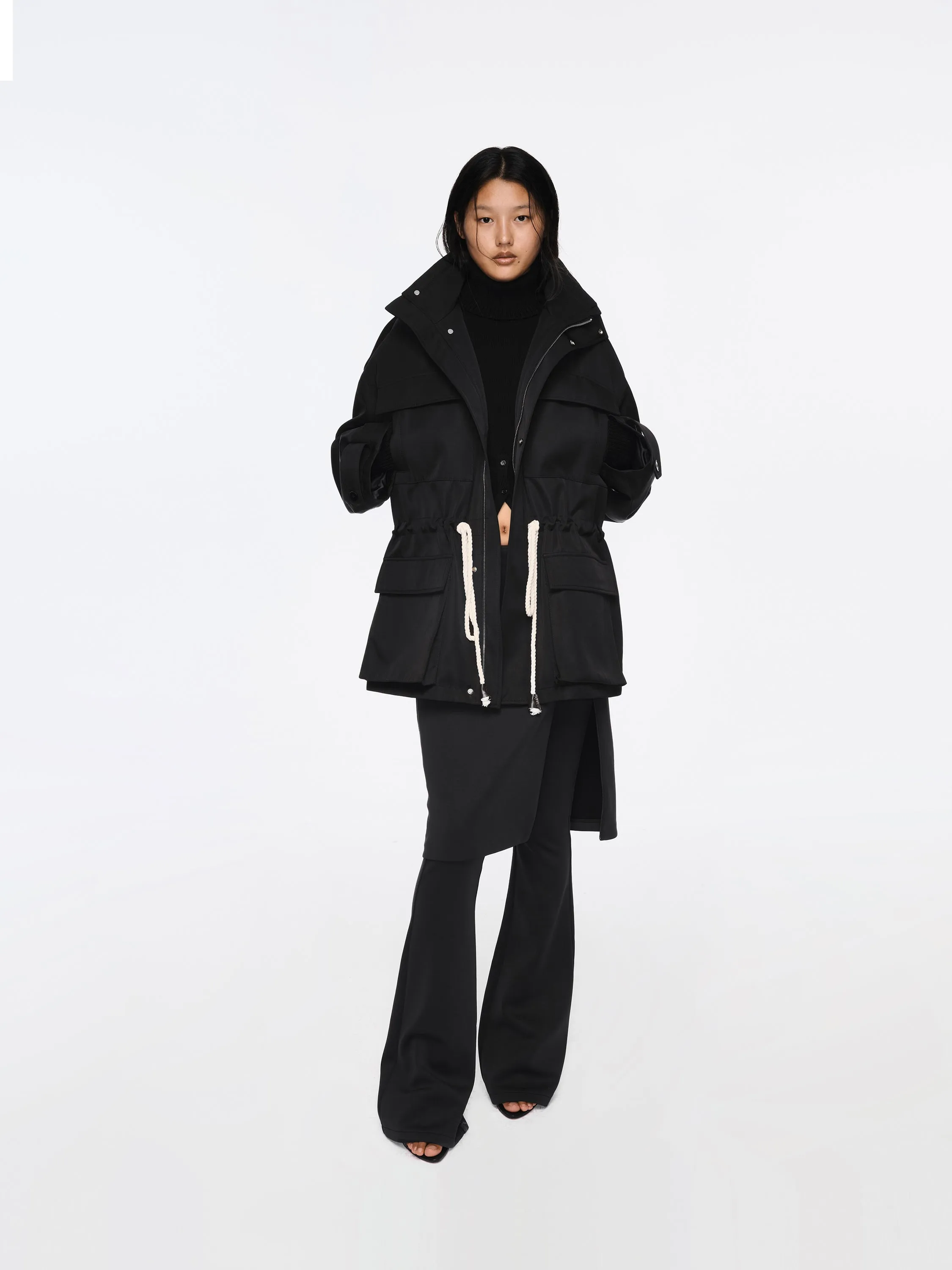 The Layered Midi Skirt Pants
