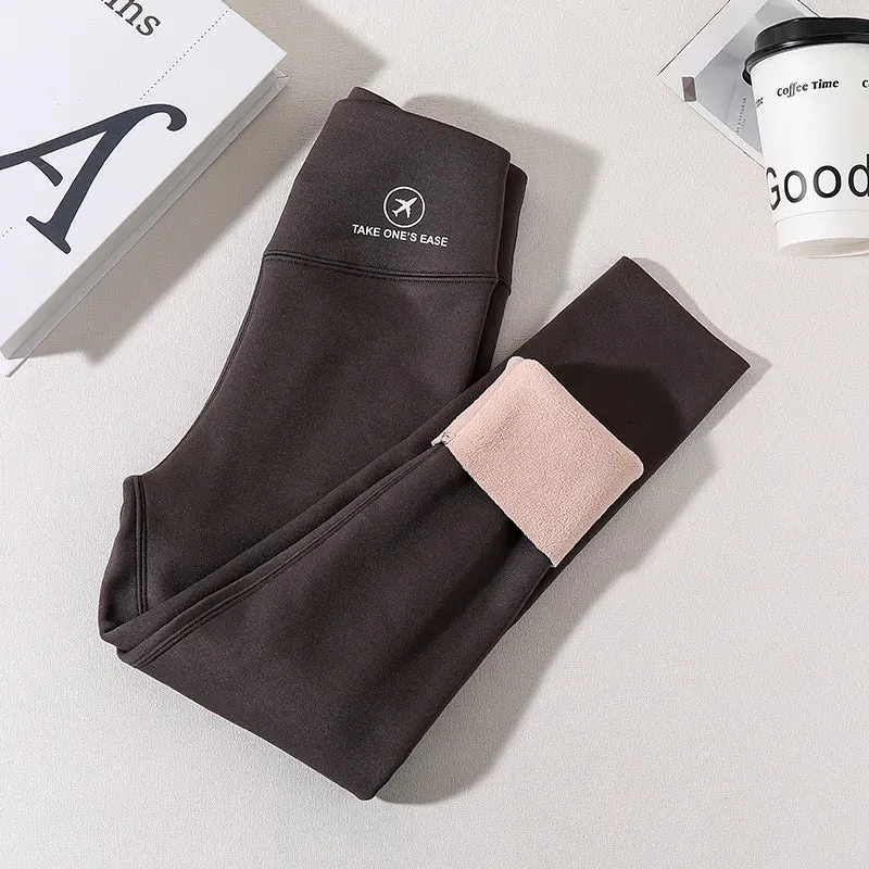 Tights for Girls Thick Warm High Waist Stretch Slim Yoga Pants Teen Kids Leggings Winter Fleece 15 16 17 Years Children Trousers