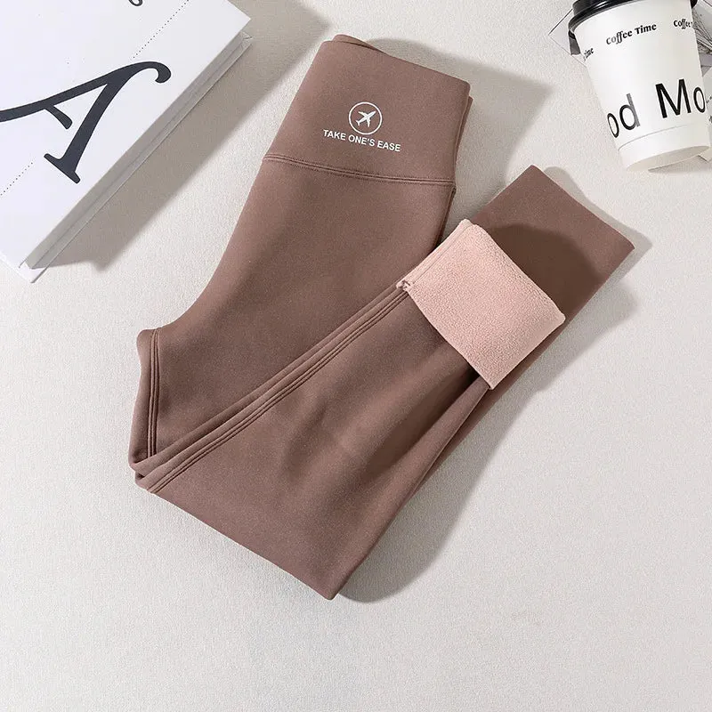 Tights for Girls Thick Warm High Waist Stretch Slim Yoga Pants Teen Kids Leggings Winter Fleece 15 16 17 Years Children Trousers