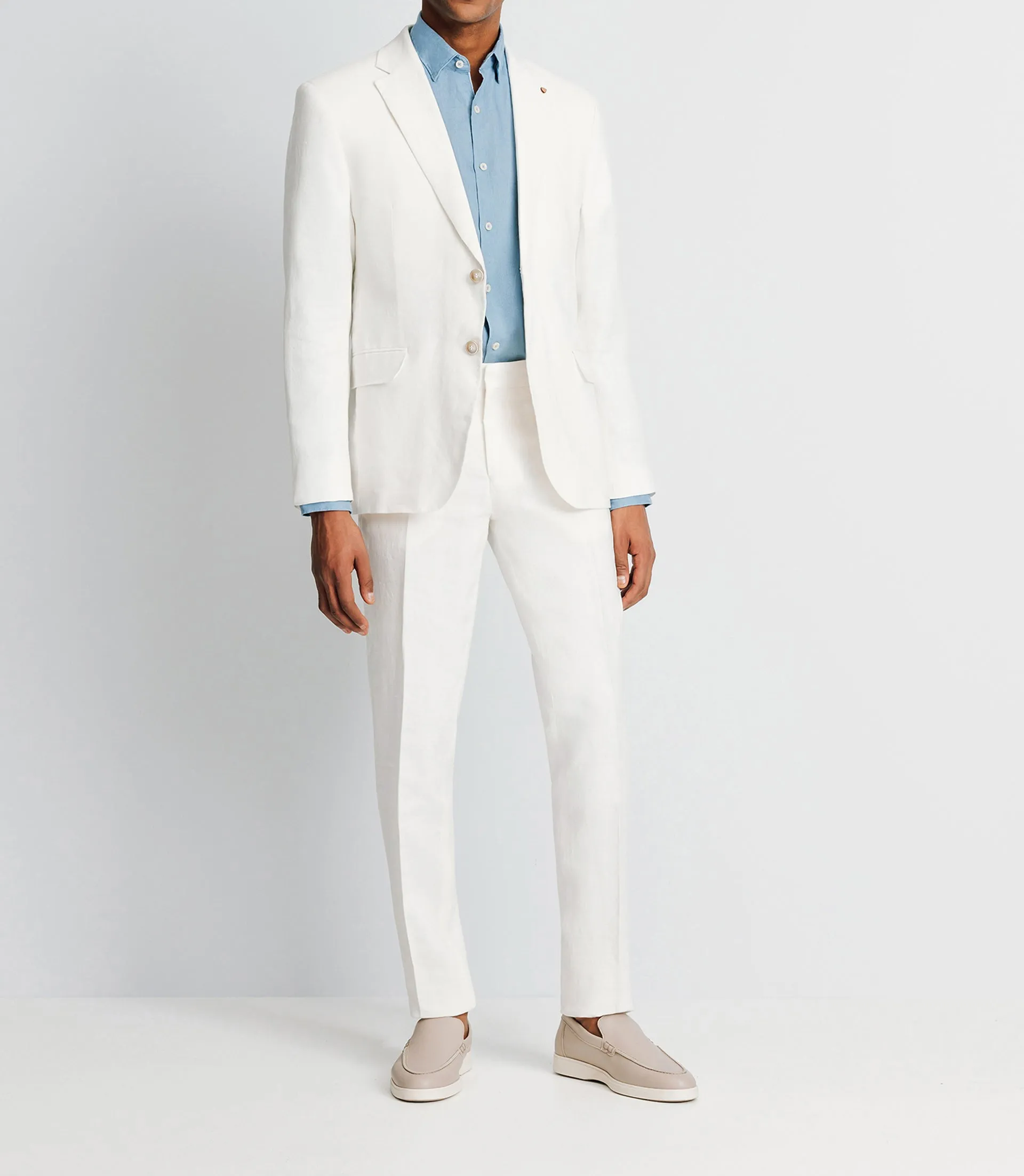 Veste en lin séparable blanche