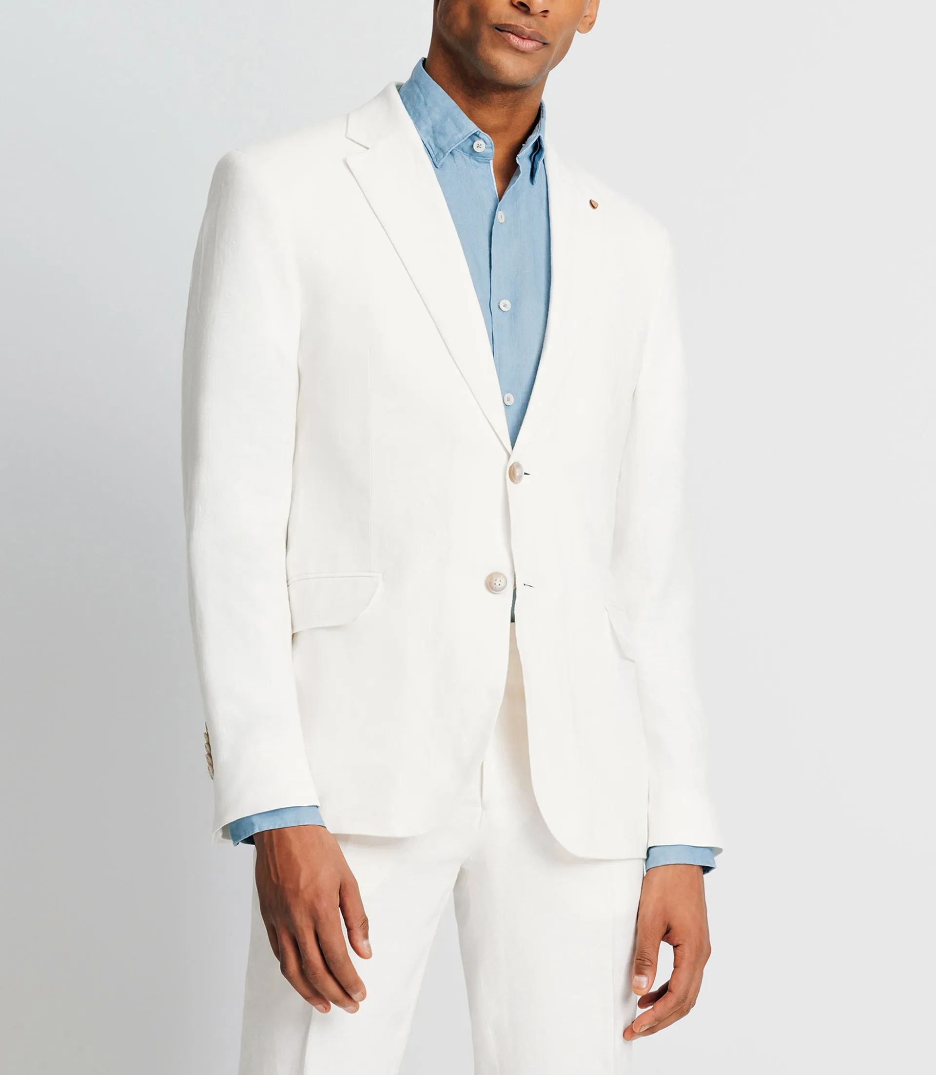 Veste en lin séparable blanche