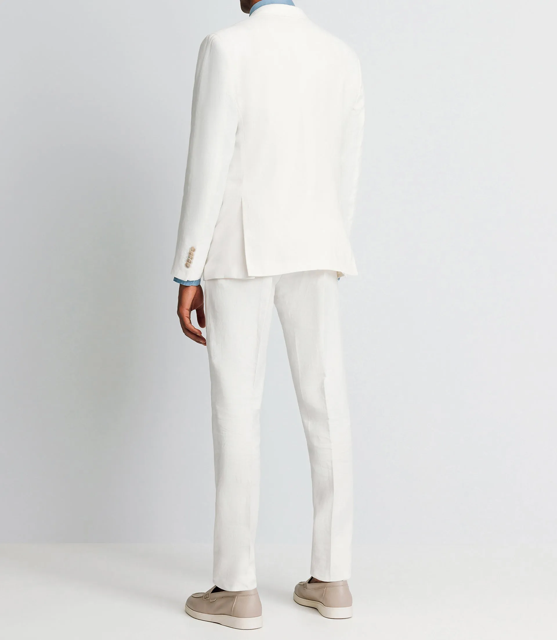 Veste en lin séparable blanche