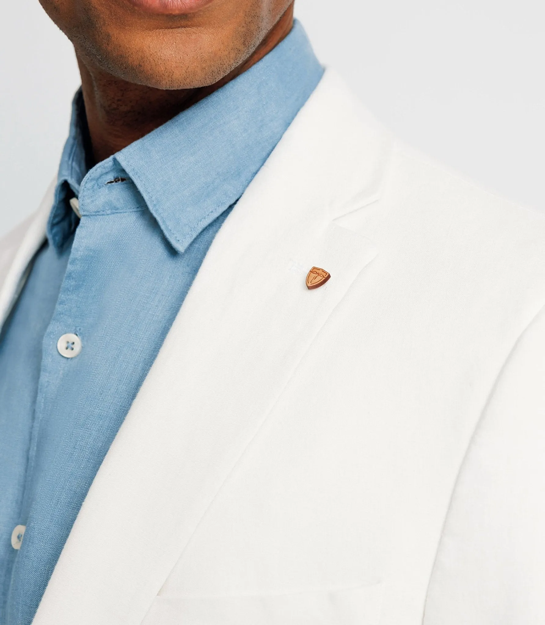 Veste en lin séparable blanche