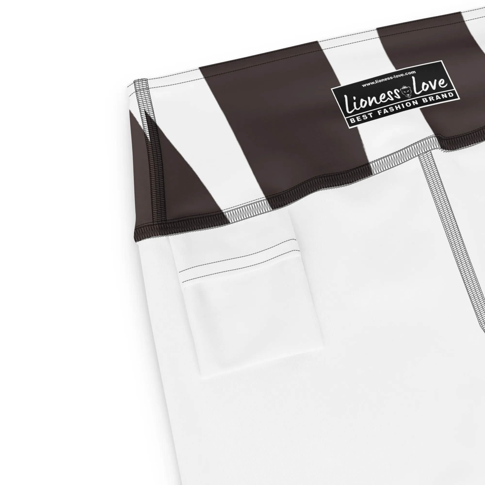 White and Black Zebra Yoga Capri Leggings | Fitness Capri Leggings, lioness-love