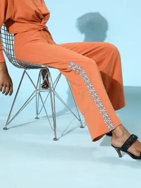 Women Coral Terry Animal Tape Wide