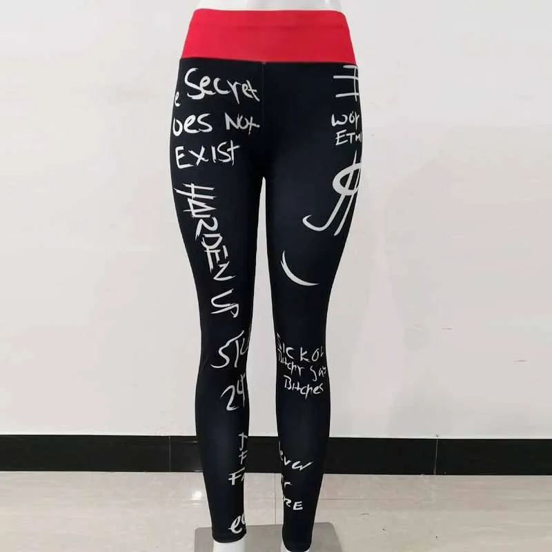 Women's Elastic High Waist Fitness Leggings