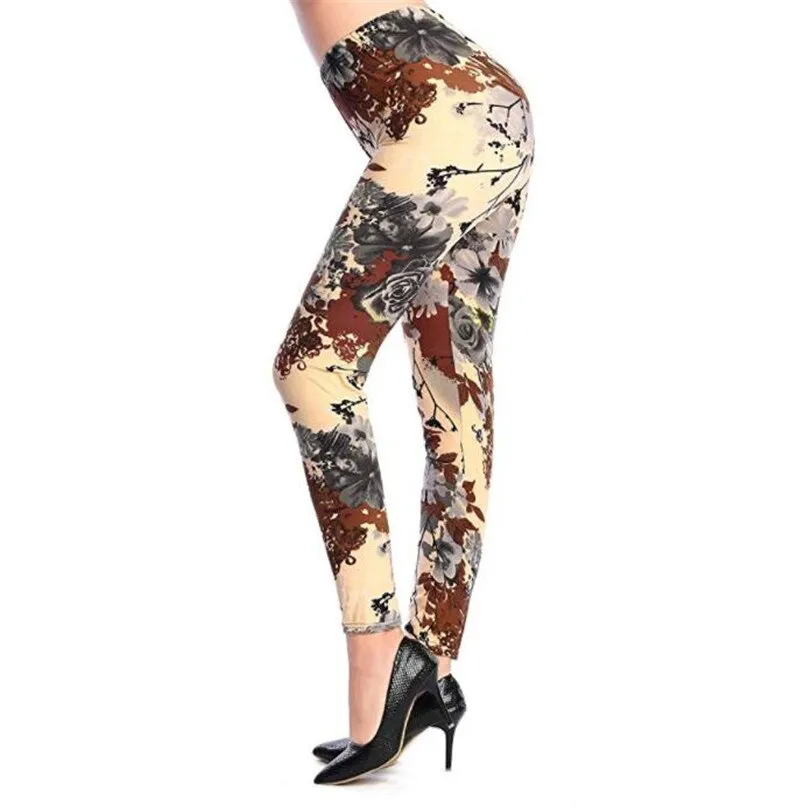Women's Summer Casual High-Waist Leggings With Print