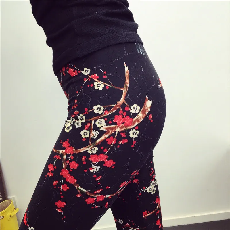 Women's Summer Casual High-Waist Leggings With Print